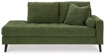 Bixler Olive Corner Chaise - Ornate Home