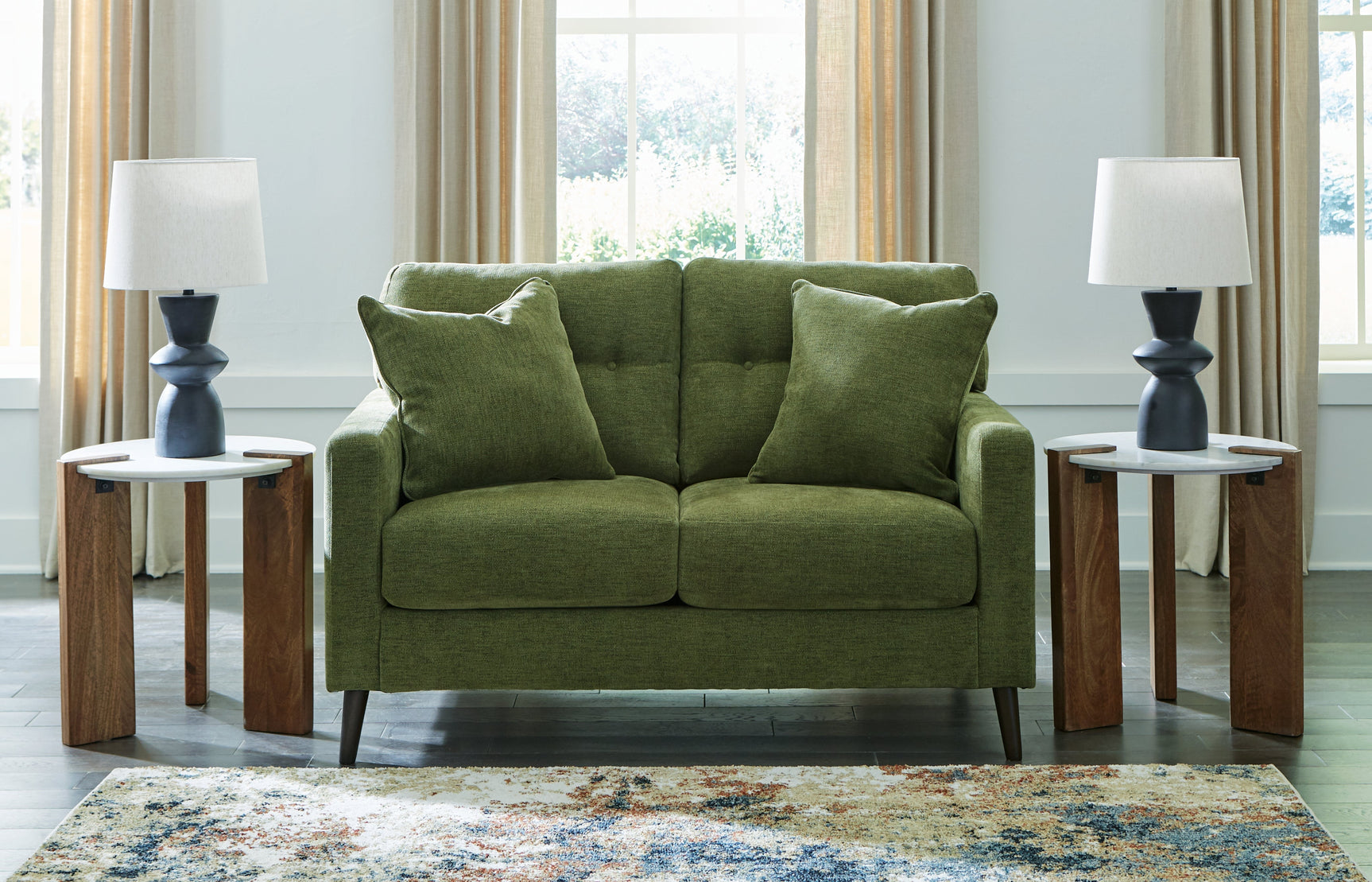 Bixler Olive Sofa, Loveseat and 2 Chairs (Online Special Price) - Ornate Home