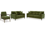 Bixler Olive Sofa, Loveseat and Chair - Ornate Home
