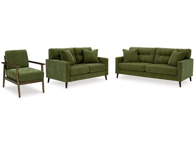 Bixler Olive Sofa, Loveseat and Chair - Ornate Home