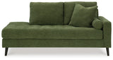 Bixler Olive Sofa and Chaise - Ornate Home
