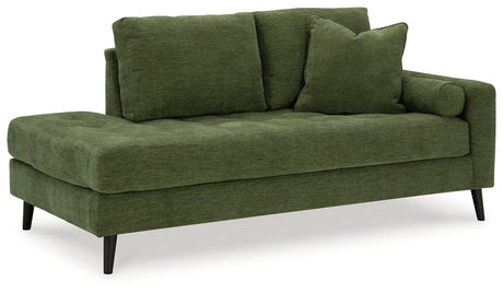 Bixler Olive Sofa and Chaise - Ornate Home