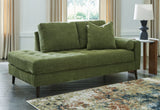 Bixler Olive Sofa and Chaise - Ornate Home
