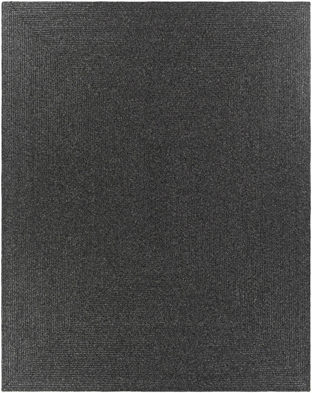 Black Braided Faux Jute Outdoor Rug - Ornate Home