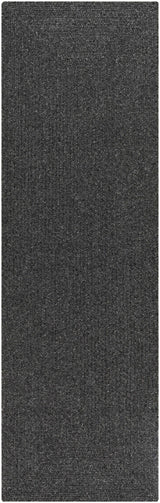 Black Braided Faux Jute Outdoor Rug - Ornate Home