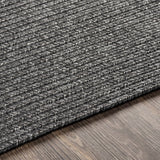 Black Braided Faux Jute Outdoor Rug - Ornate Home