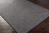 Black Braided Faux Jute Outdoor Rug - Ornate Home