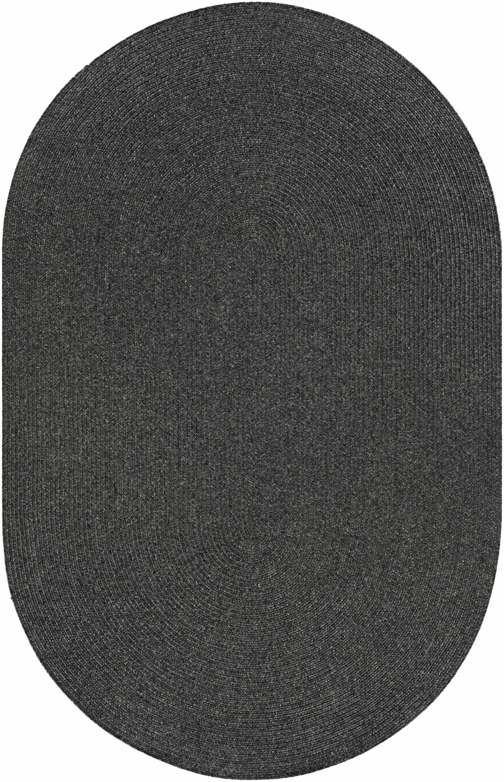 Black Braided Faux Jute Outdoor Rug - Ornate Home
