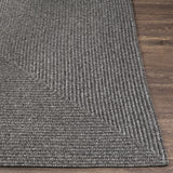 Black Braided Faux Jute Rug - Ornate Home
