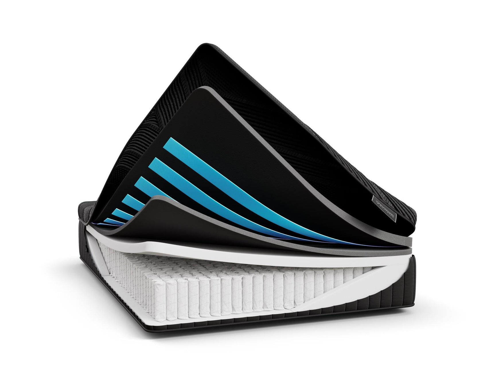 Black Diamond Snowbird Hybrid 15" Medium Black Twin Mattress - Ornate Home