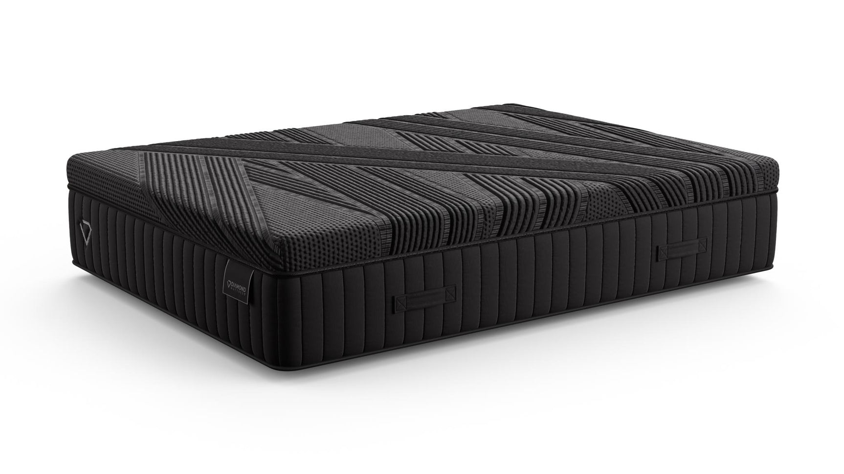 Black Diamond Snowbird Hybrid 15" Plush Black California King Mattress - Ornate Home