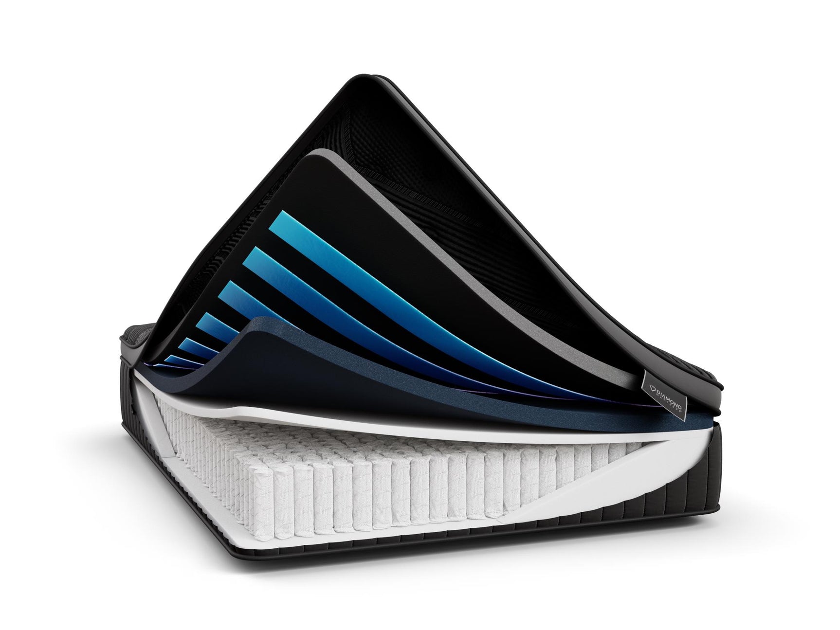 Black Diamond Whistler Luxe Quilted Hybrid 16" Medium Black Twin XL Mattress - Ornate Home