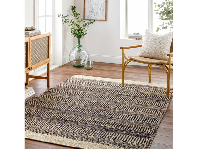Black Elle Jute Rug - Ornate Home