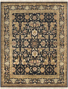 Black&Gold Premium Wool Rug - Clearance - Ornate Home