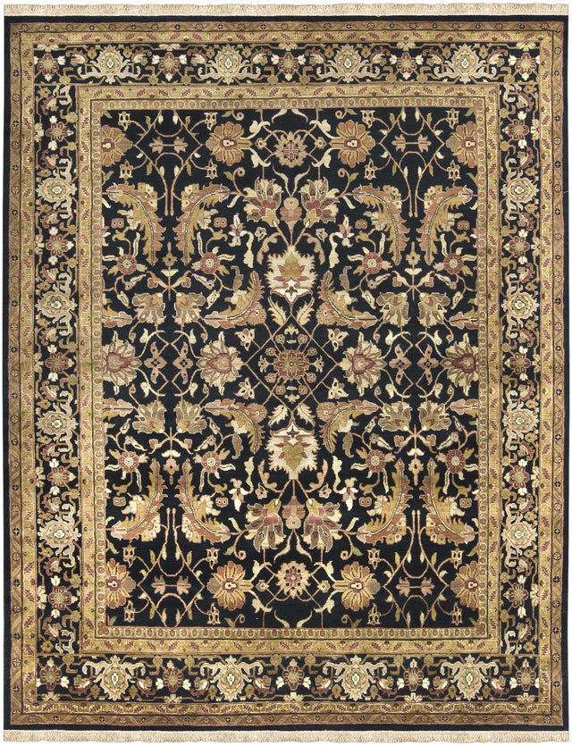 Black&Gold Premium Wool Rug - Clearance - Ornate Home