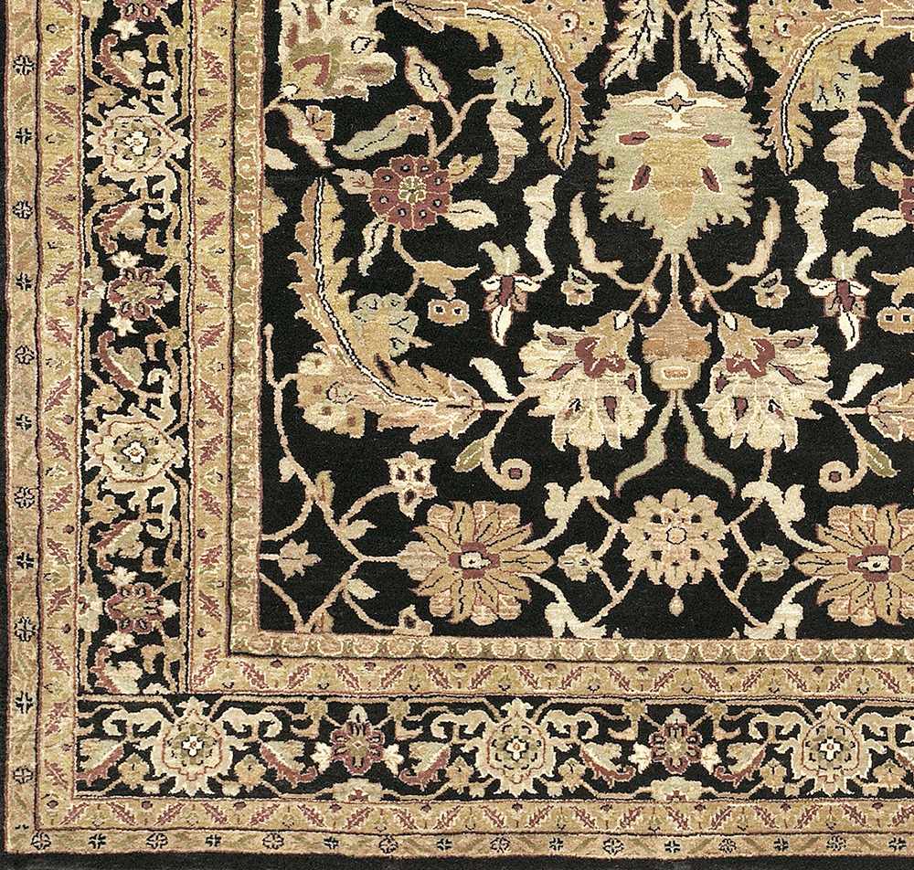 Black&Gold Premium Wool Rug - Clearance - Ornate Home