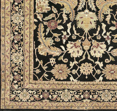 Black&Gold Premium Wool Rug - Clearance - Ornate Home