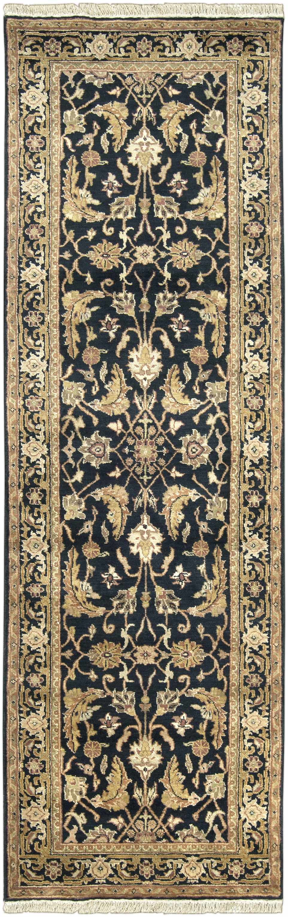 Black&Gold Premium Wool Rug - Clearance - Ornate Home