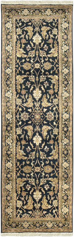 Black&Gold Premium Wool Rug - Clearance - Ornate Home