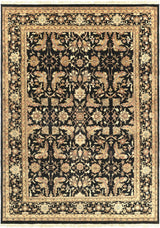 Black&Gold Premium Wool Rug - Clearance - Ornate Home