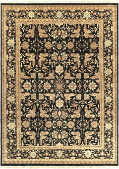 Black&Gold Premium Wool Rug - Clearance - Ornate Home