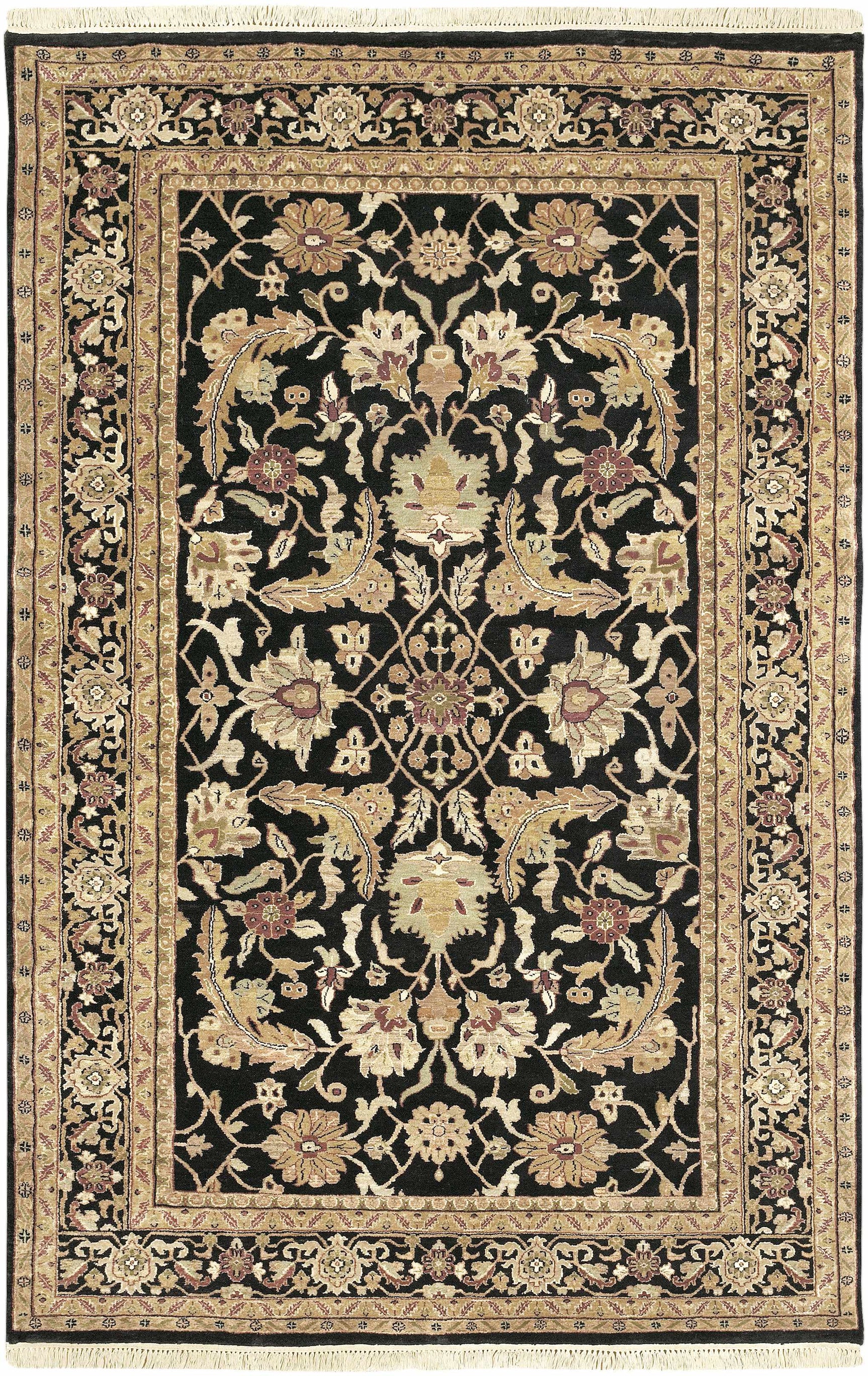 Black&Gold Premium Wool Rug - Clearance - Ornate Home
