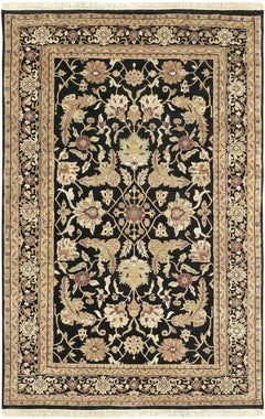 Black&Gold Premium Wool Rug - Clearance - Ornate Home