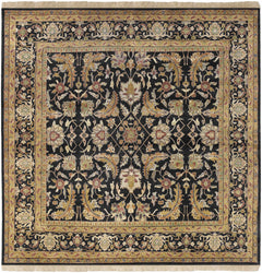 Black&Gold Premium Wool Rug - Clearance - Ornate Home