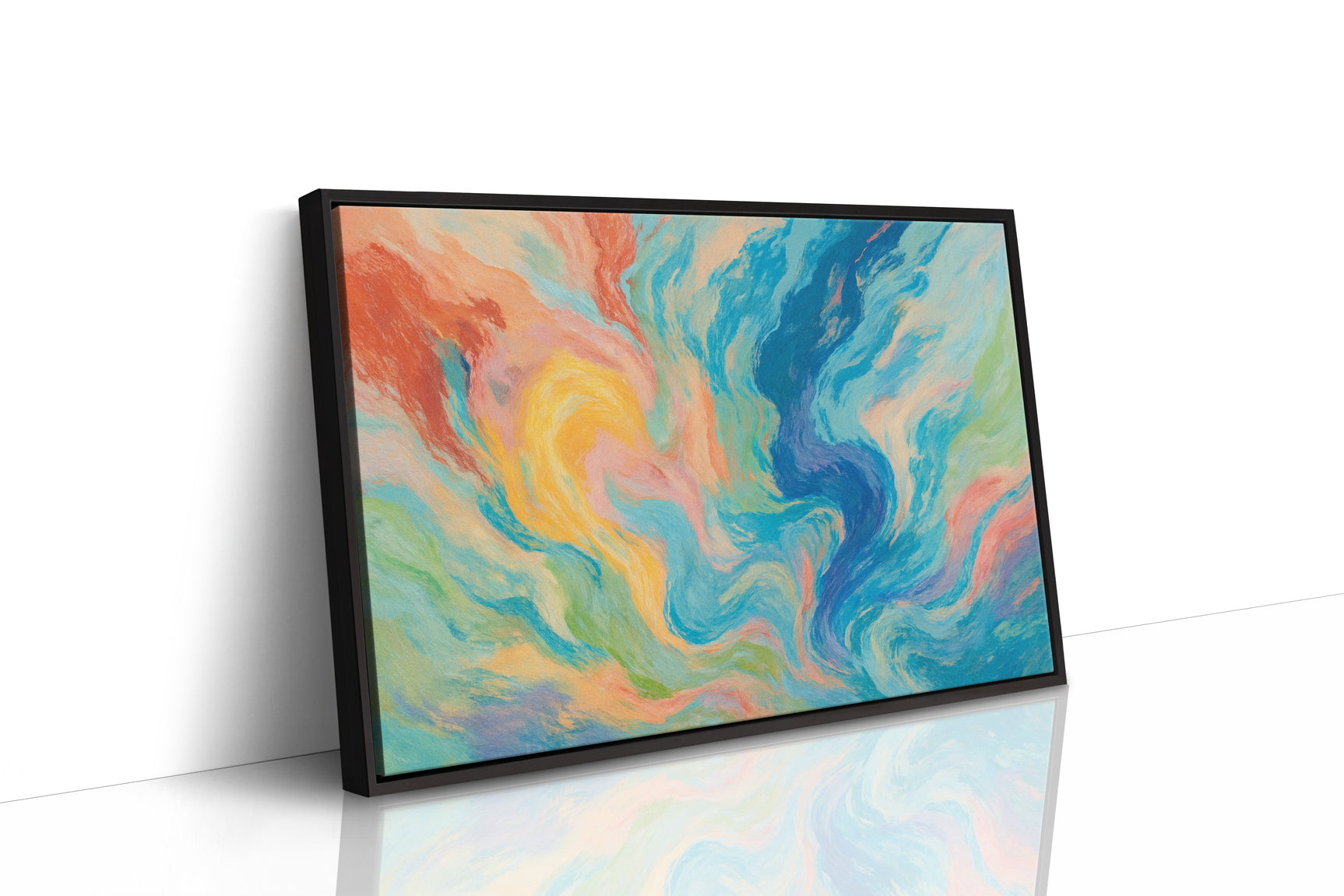 “Color Currents” – Abstract Swirl Painting