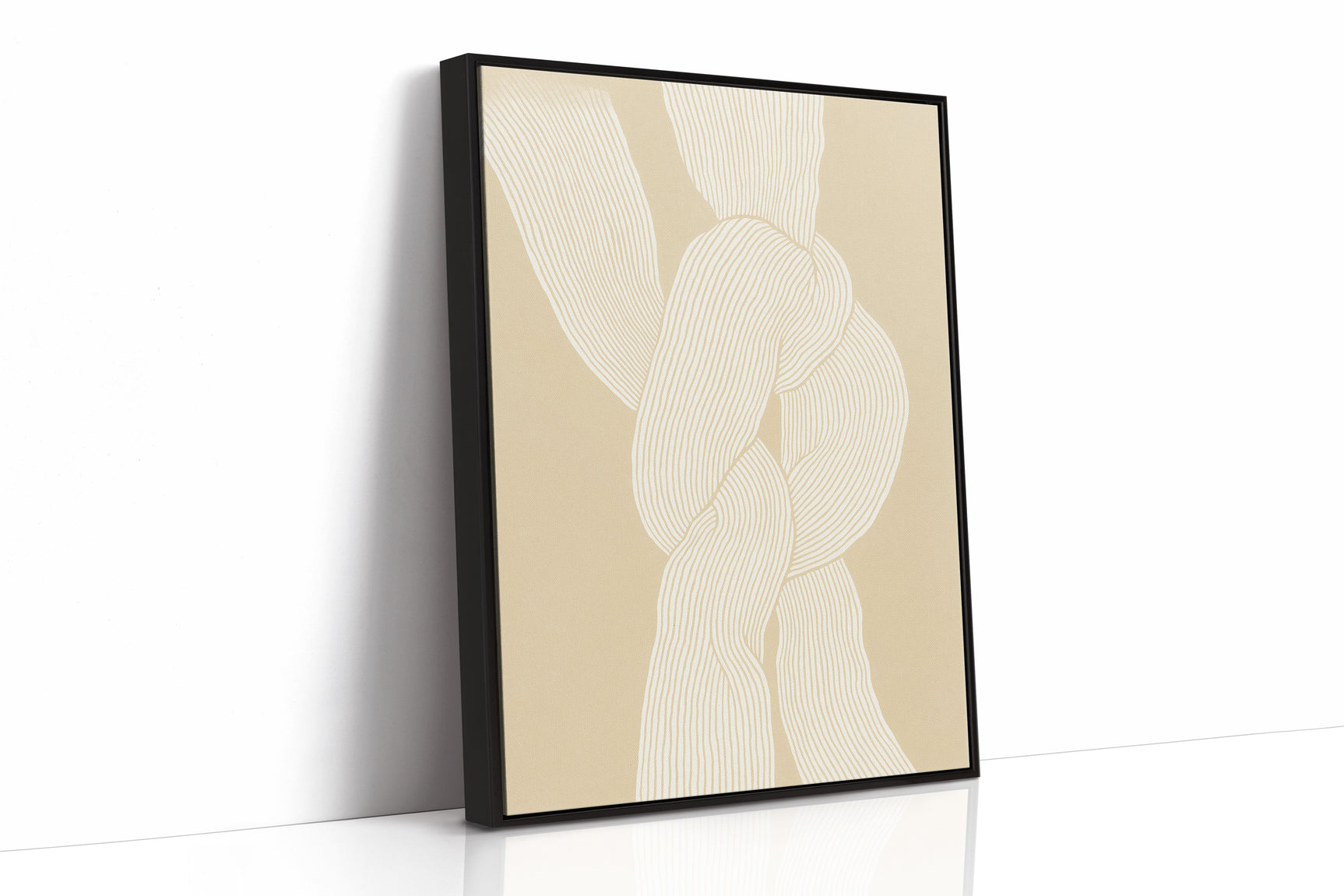 Bound Form – Minimalist Textured Knot Art Print