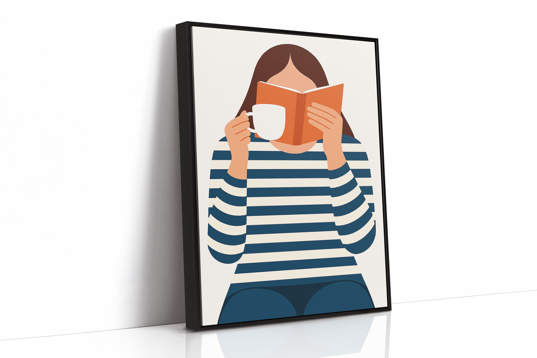 Cozy Moments - Minimalist Reading Artwork