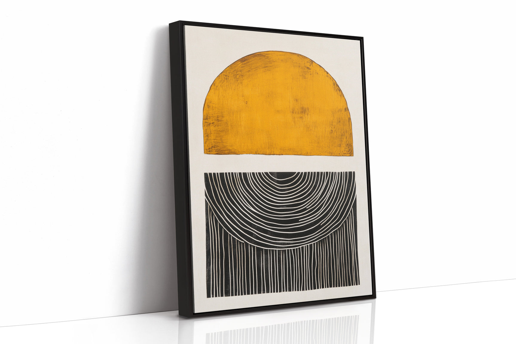Sunset Log - Minimalist Geometric Art