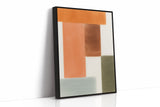 Earthy Harmony - Abstract Geometric Canvas Art