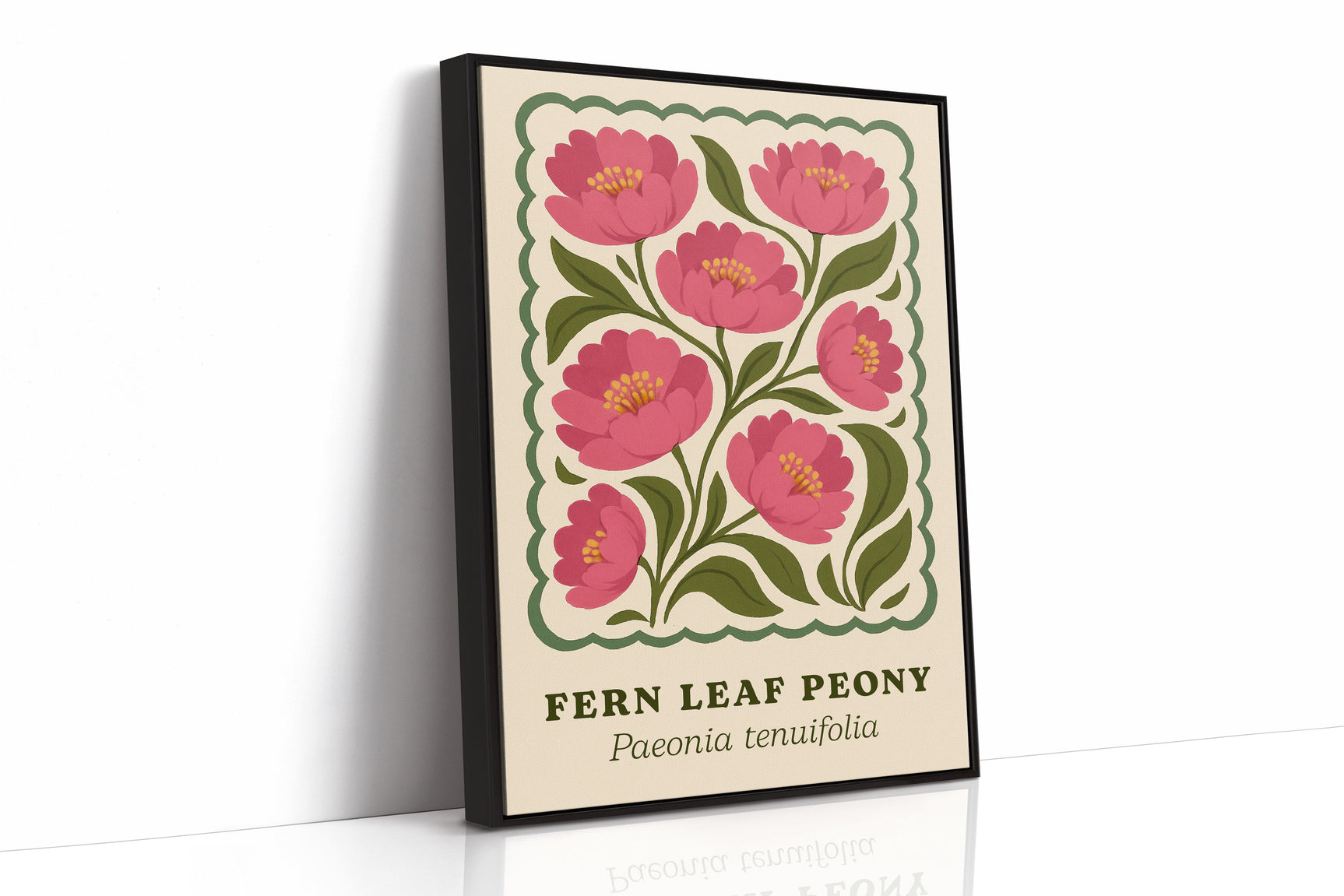 Blossoming Fern - Peony Art Print