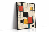 Primary Pulse – Geometric Modernist Splatter Art