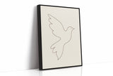 Minimalist Dove Line Art Print