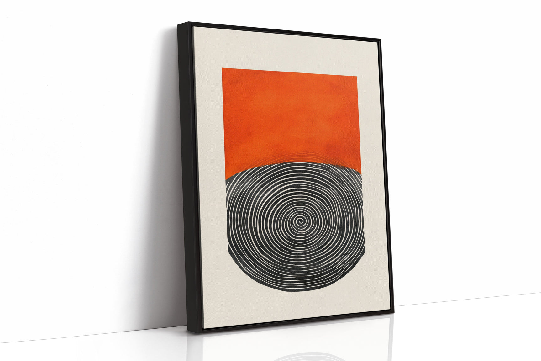 Vortex Sunset - Abstract Geometric Art Print
