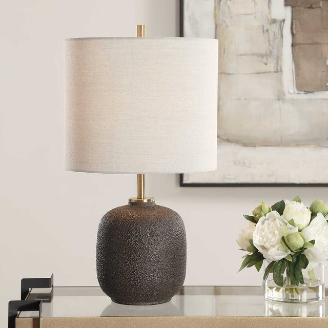 Blacktop Black Textured Buffet Lamp - Ornate Home