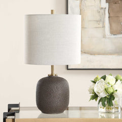 Blacktop Black Textured Buffet Lamp - Ornate Home