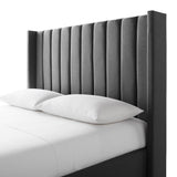 Blackwell Charcoal King/Cal King Headboard - Ornate Home