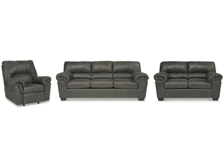 Bladen Gray Sofa, Loveseat and Recliner - Ornate Home