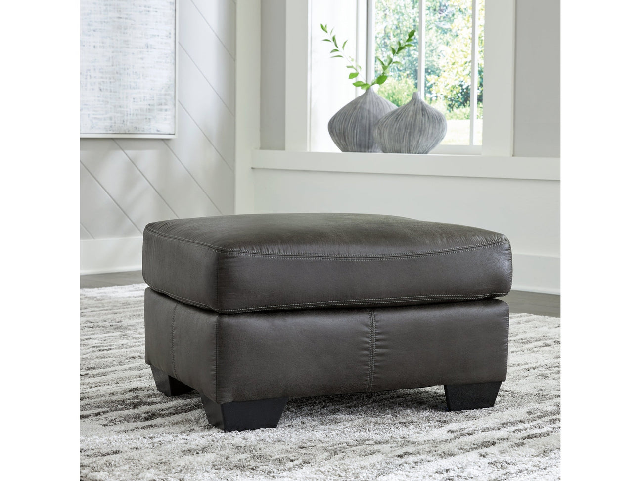 Bladen Slate Ottoman - Ornate Home