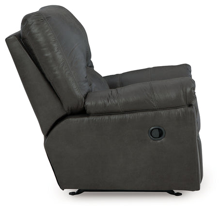 Bladen Slate Recliner and Ottoman - Ornate Home