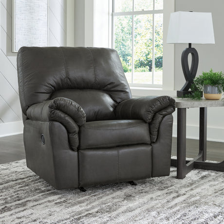 Bladen Slate Recliner and Ottoman - Ornate Home