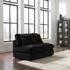 Blaine Black Upholstered Armless Chair - Ornate Home