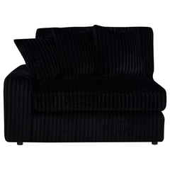 Blaine Black Upholstered Reversible Chaise Sectional Sofa - Ornate Home