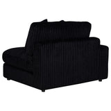 Blaine Black Upholstered Reversible Chaise Sectional Sofa - Ornate Home