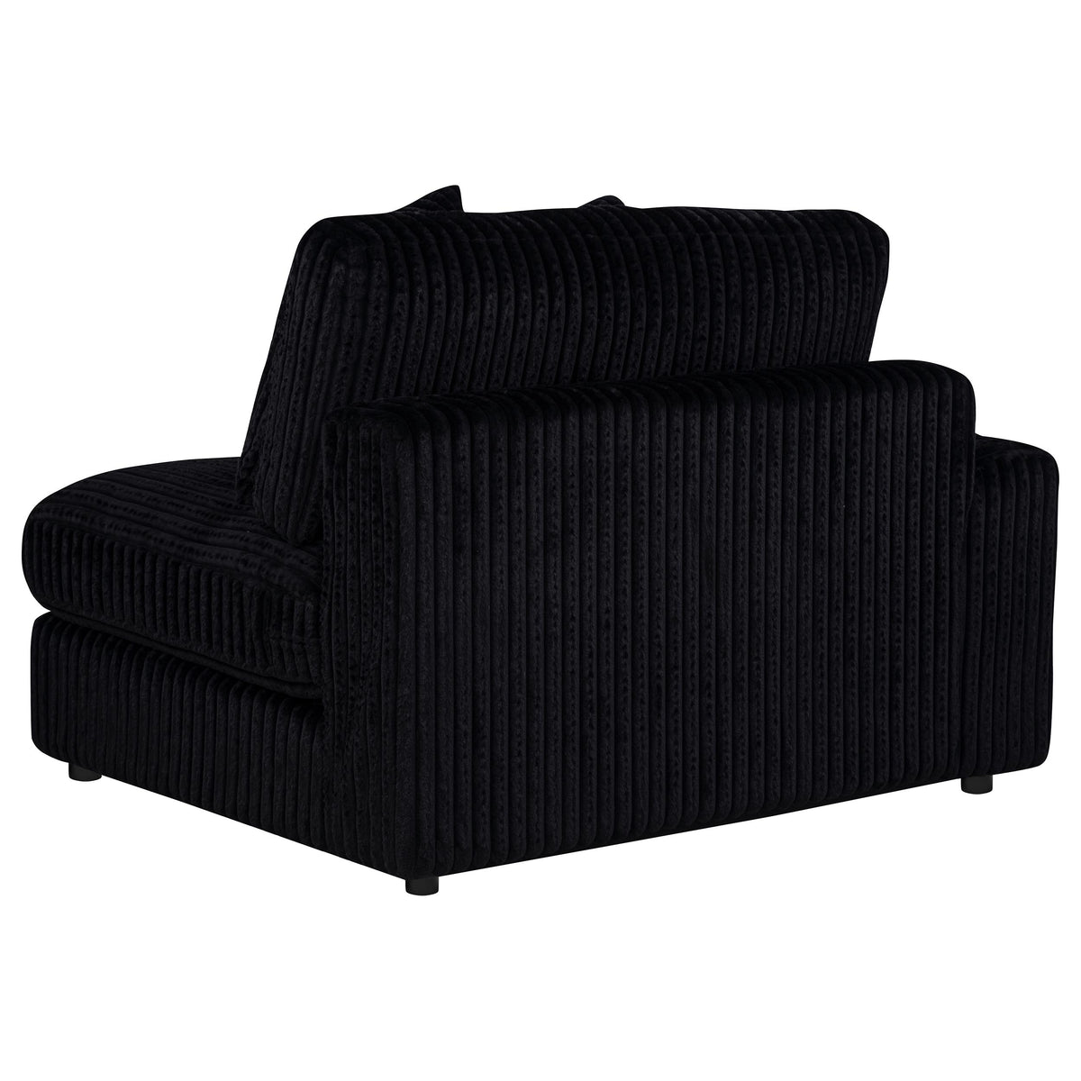 Blaine Black Upholstered Reversible Chaise Sectional Sofa - Ornate Home
