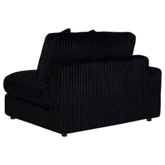 Blaine Black Upholstered Reversible Chaise Sectional Sofa - Ornate Home