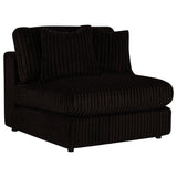 Blaine Chocolate Upholstered Armless Chair - Ornate Home